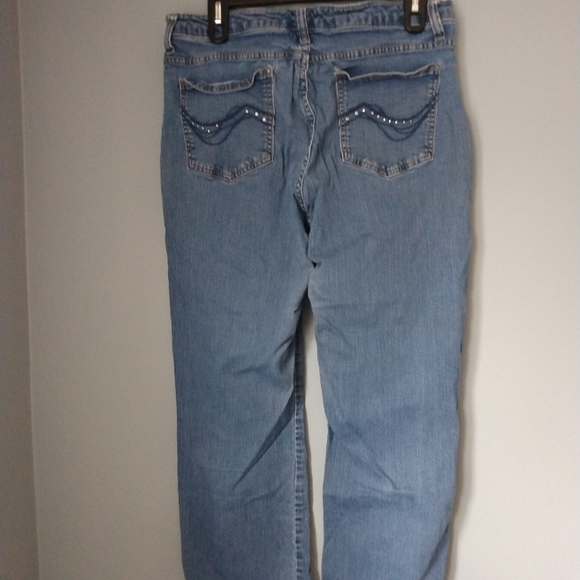 Lee Classic Slender Secret Lower on the waist Jeans Light Wash 5 pockets pants - Picture 2 of 8